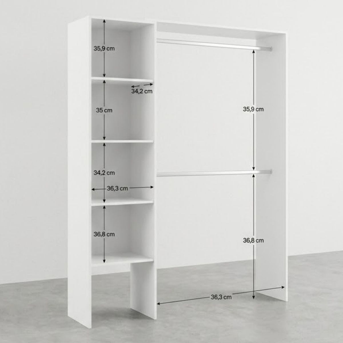 Vestidor 140 cm CLOT 101