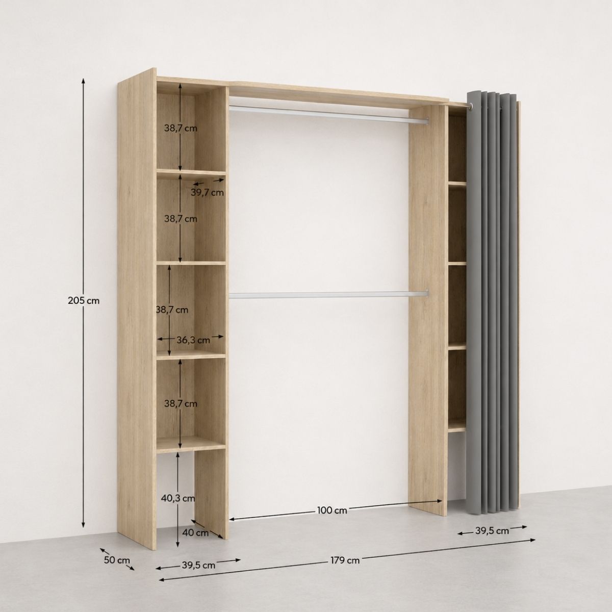 Vestidor 180 cm CLOT 104