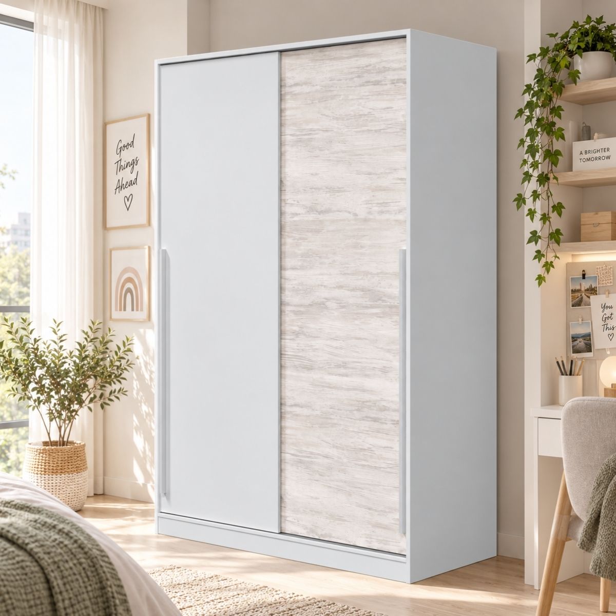 Armario PORLAN de 2 puertas correderas