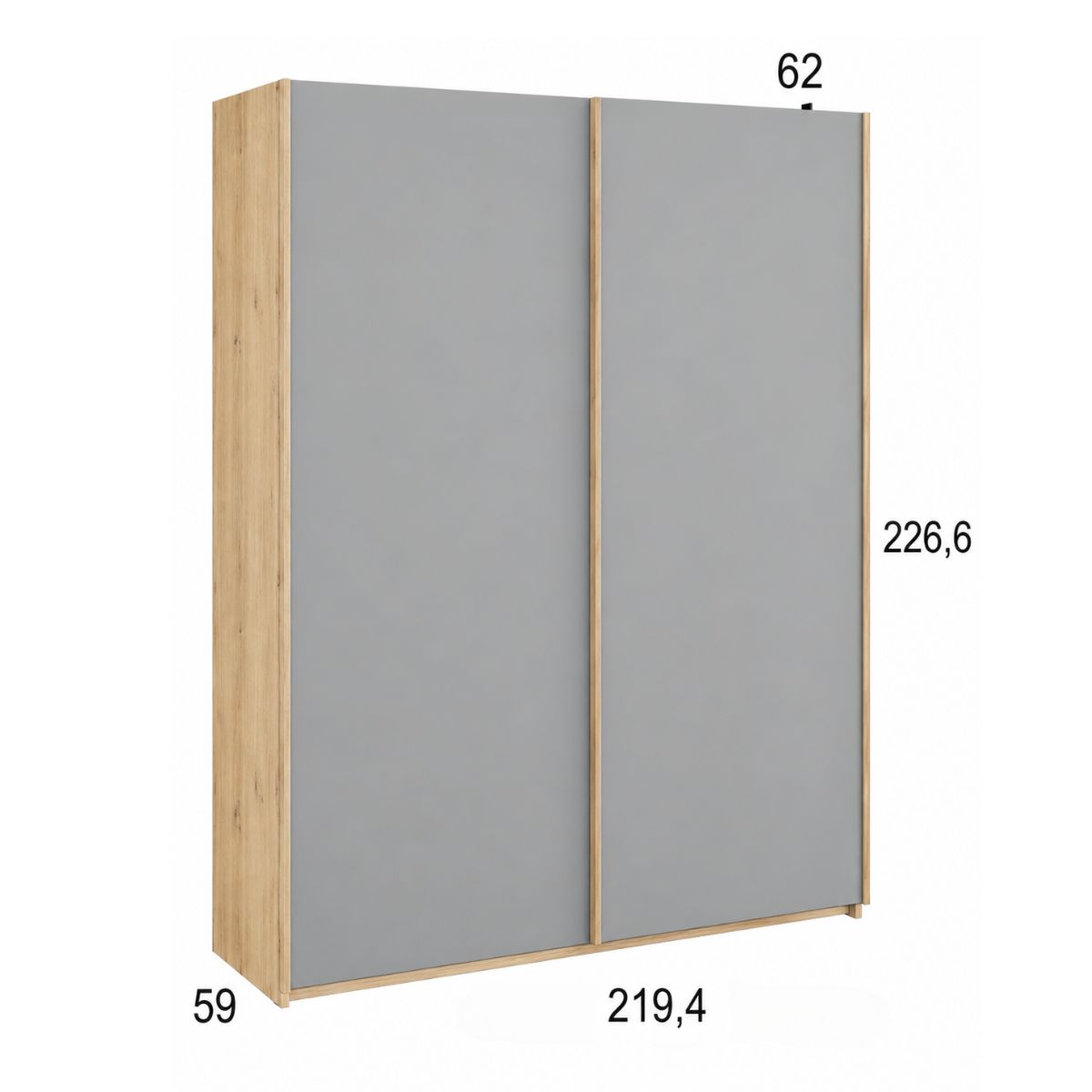 Armario MERY 09 de 2 puertas correderas colgadas