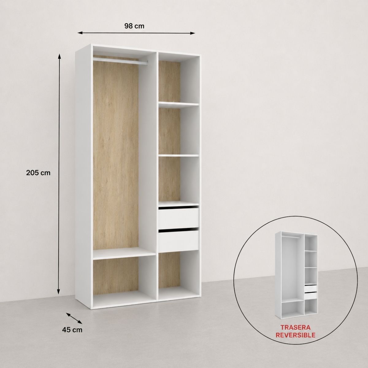 Vestidor reversible CLOT 98
