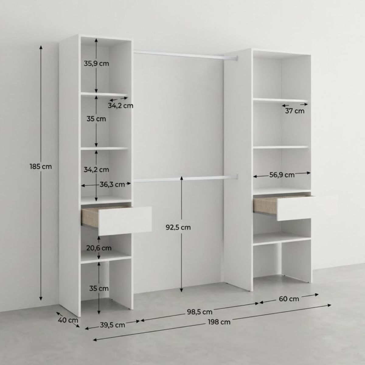 Vestidor extensible CLOT 192