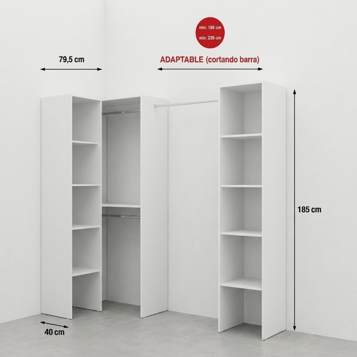 Vestidor rincón CLOT 226