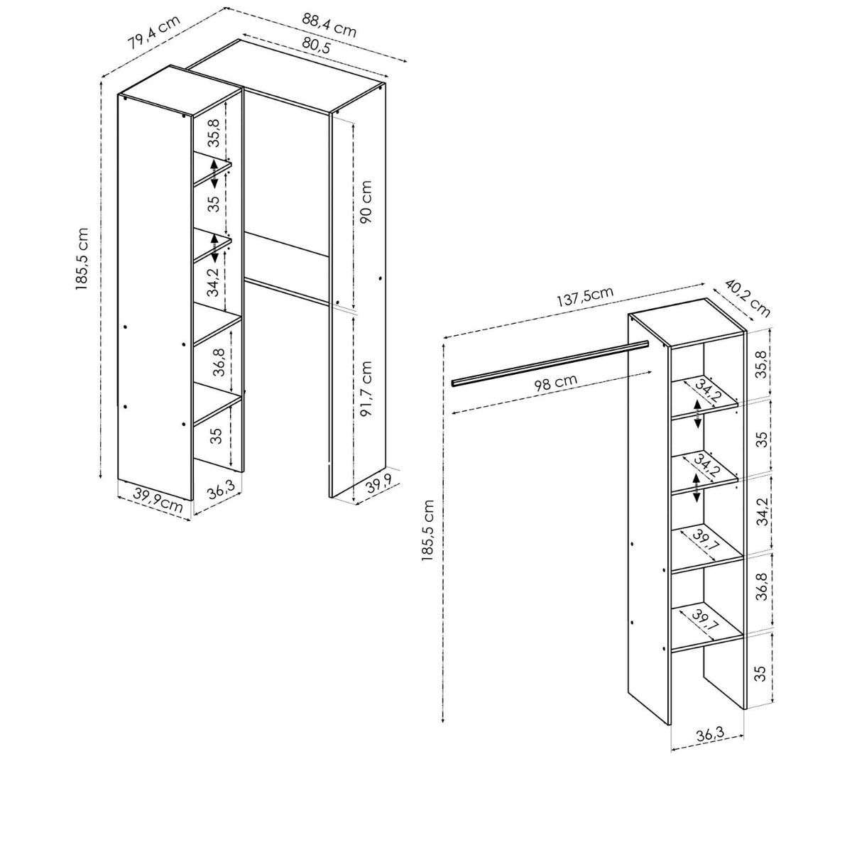 Vestidor rincón CLOT 226