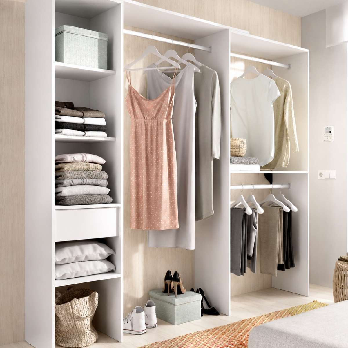 Vestidor blanco montaje reversible CLOT 137