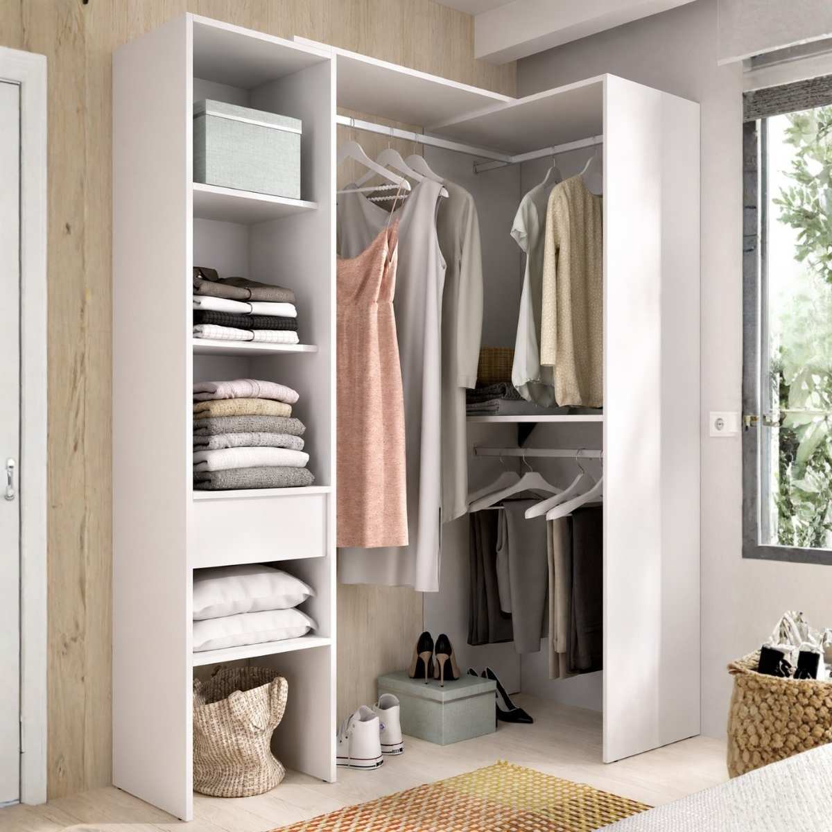 Vestidor blanco montaje reversible CLOT 137