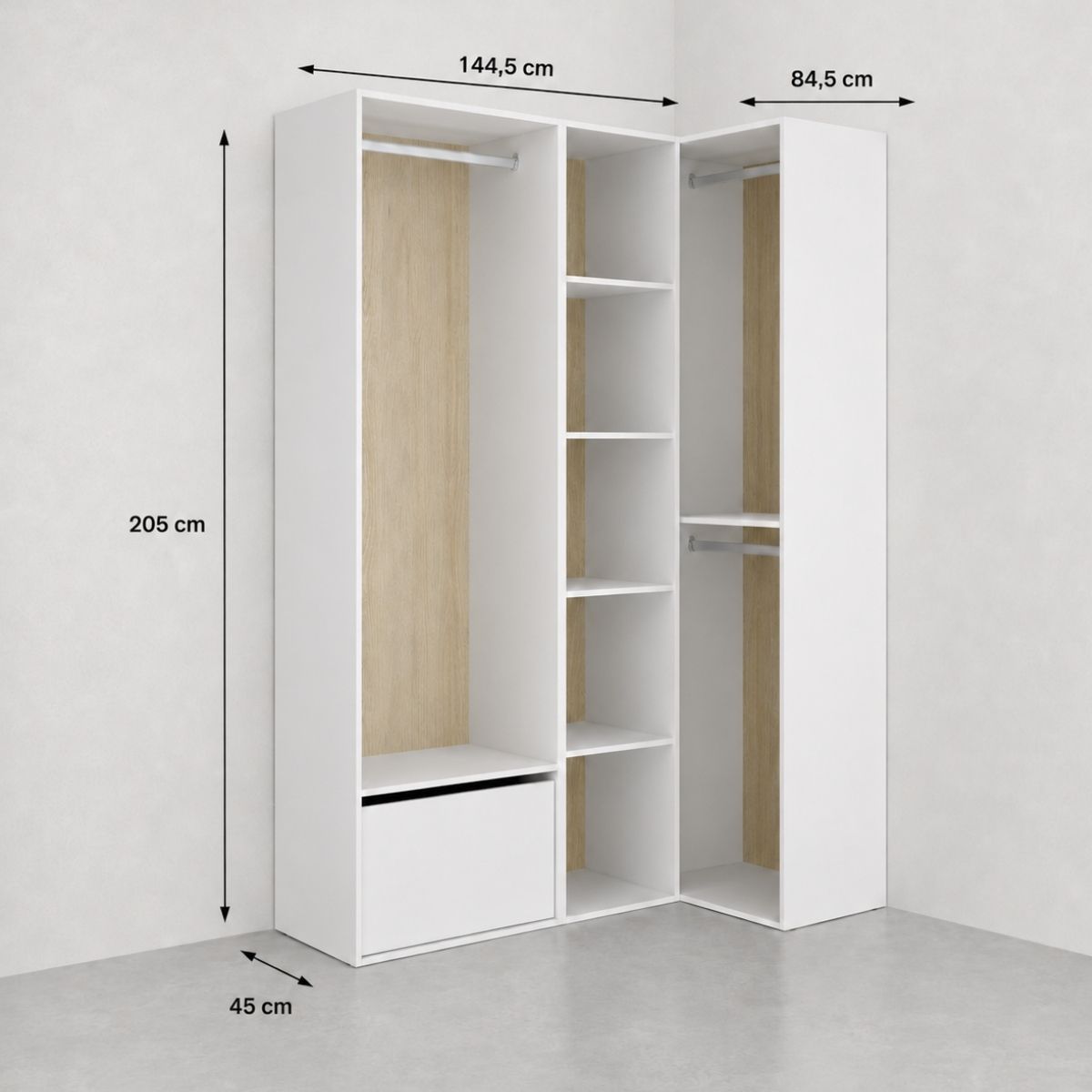 Vestidor de rincón CLOT 144
