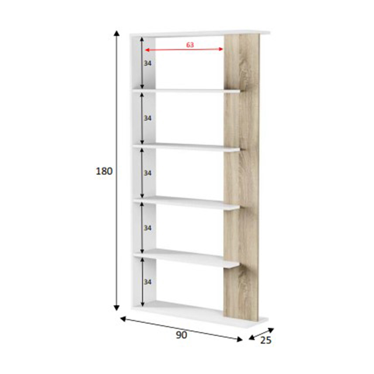 Estantería separador FRIDA