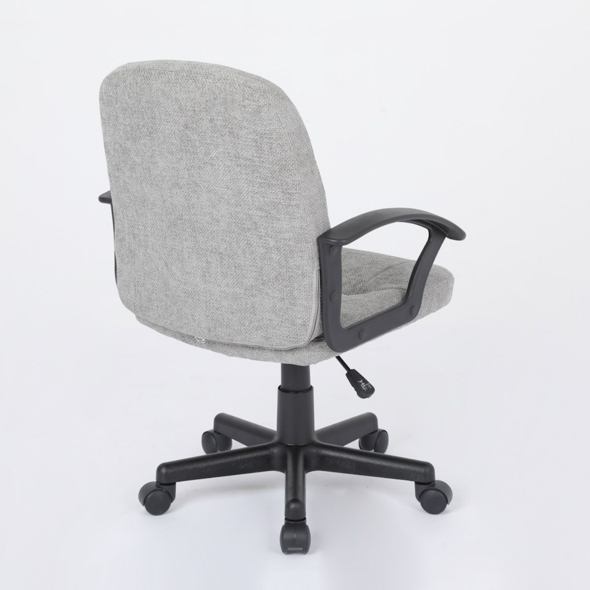 Silla oficina tela gris claro-estructura negro modelo HELA 