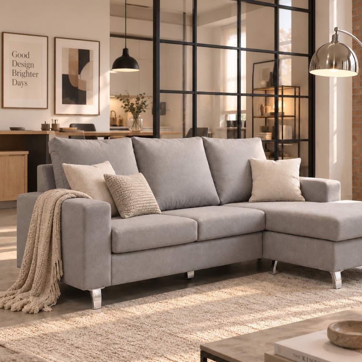 Chaiselongue IBIZA reversible con módulo independiente