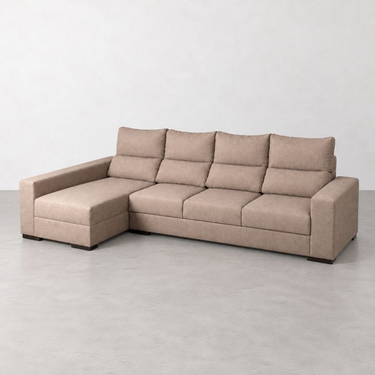 Chaiselongue TENERIFE izquierda 300 cm con arcón