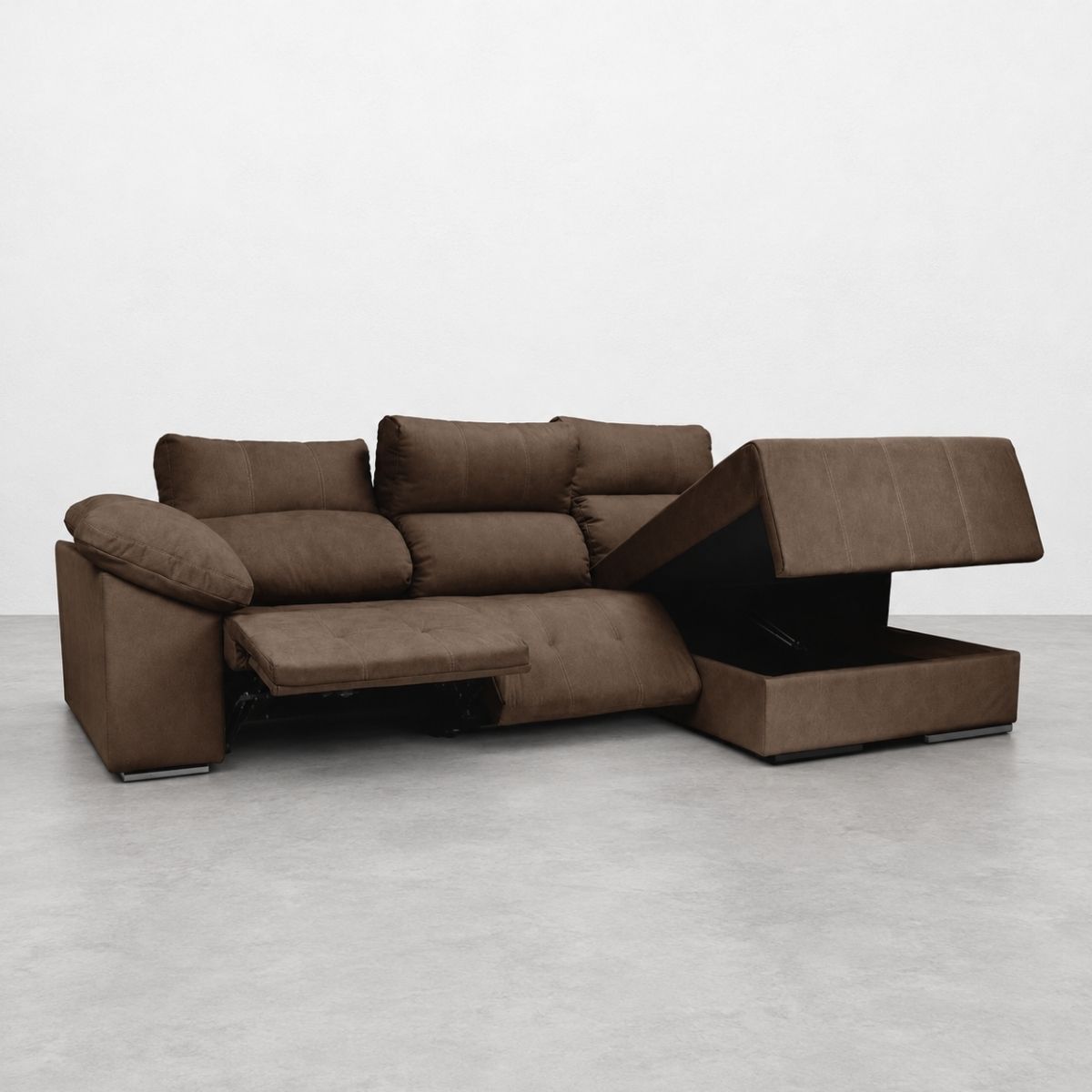 Chaiselongue BOLTO con relax eléctrico y arcón