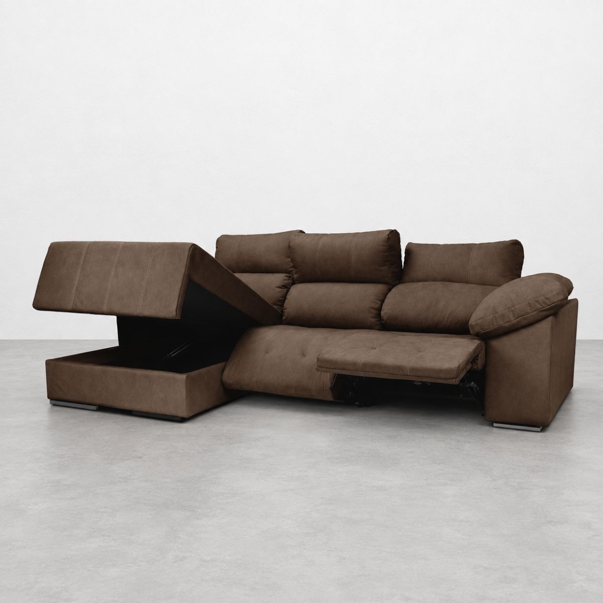 Chaiselongue BOLTO con relax eléctrico y arcón