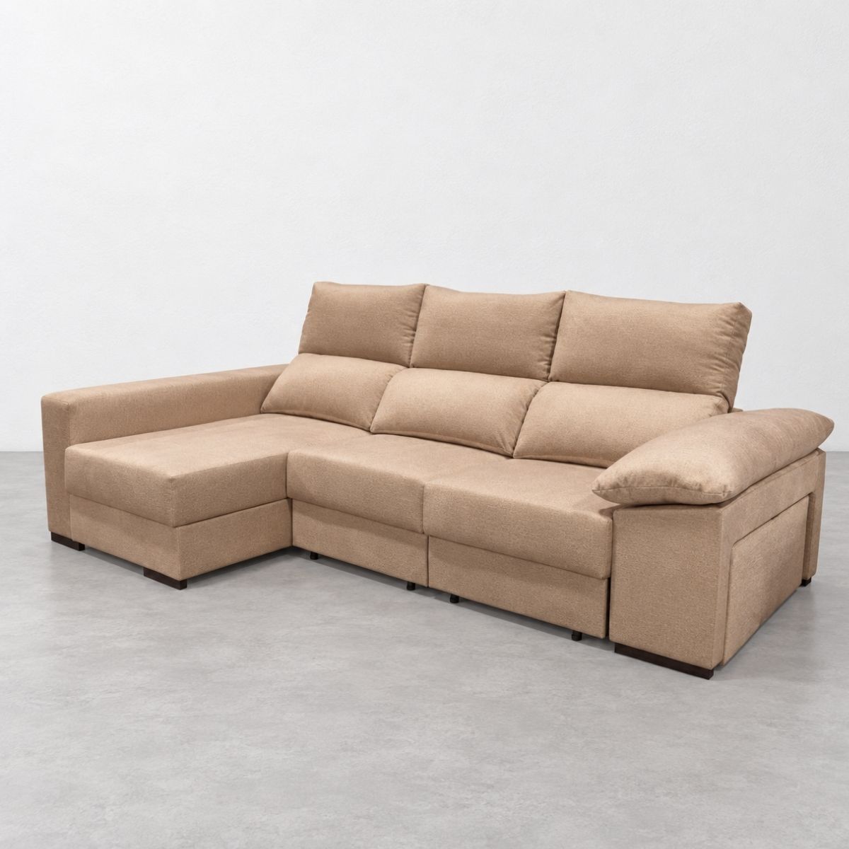 Sofá chaise longue ALBORAN con arcón