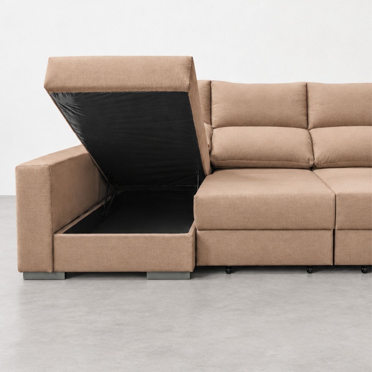Sofá chaise longue ALBORAN con arcón