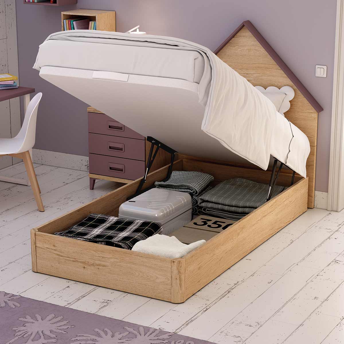 Canape abatible con base tapizada LOBBY