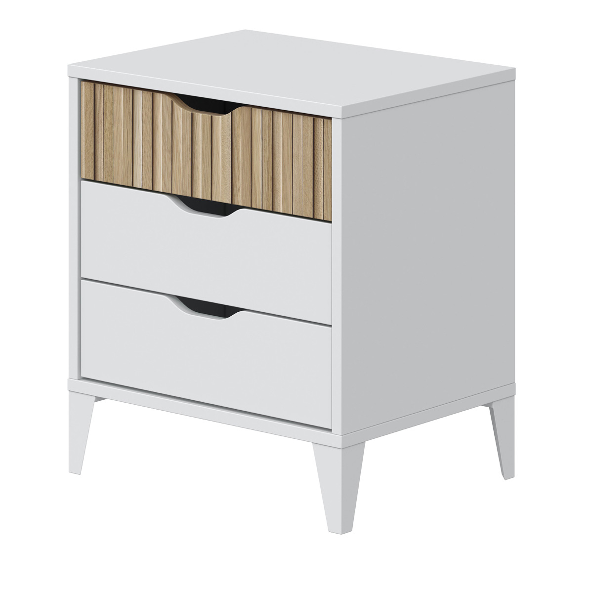 Mesita 3 cajones NOIRE