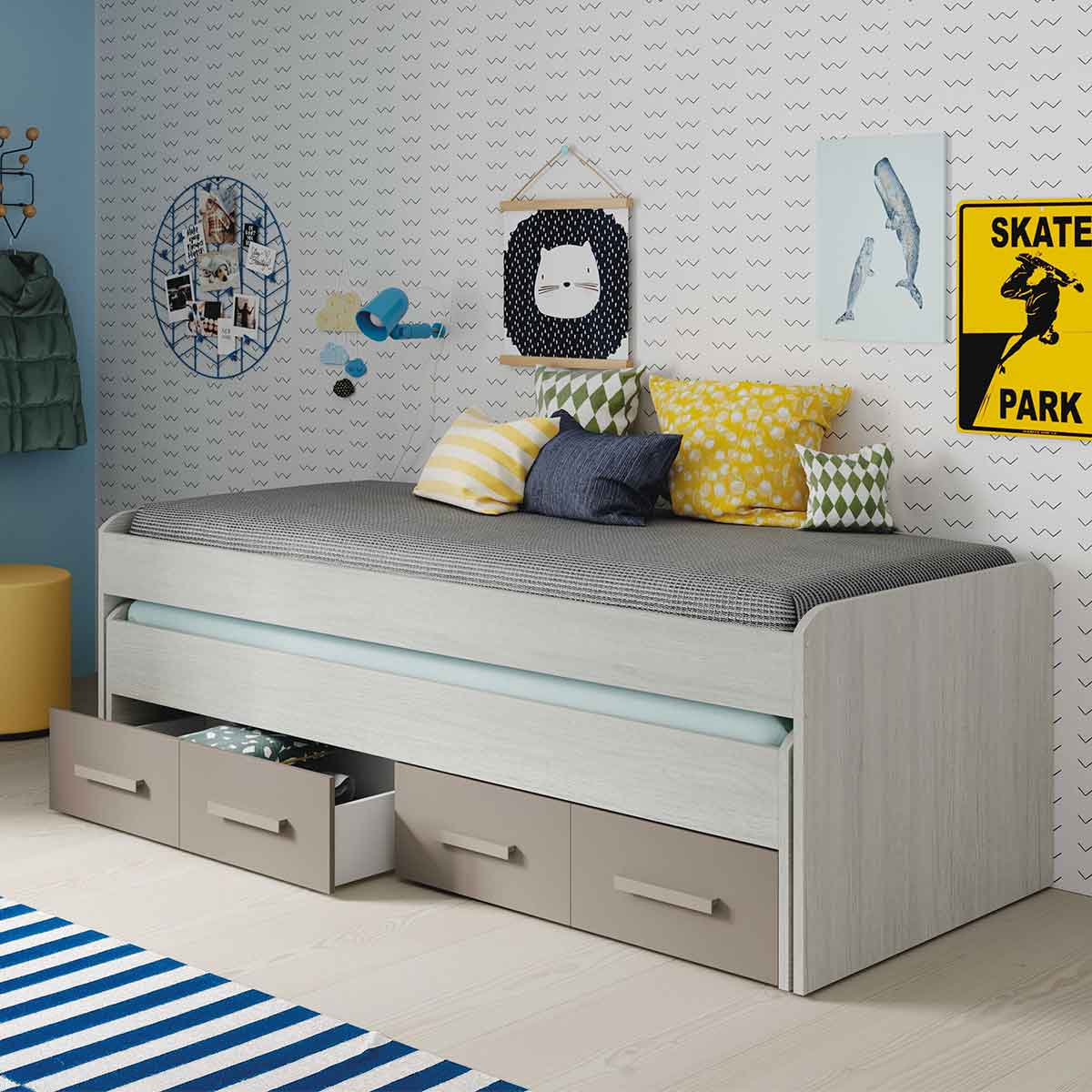 Cama doble con cajones ARCE