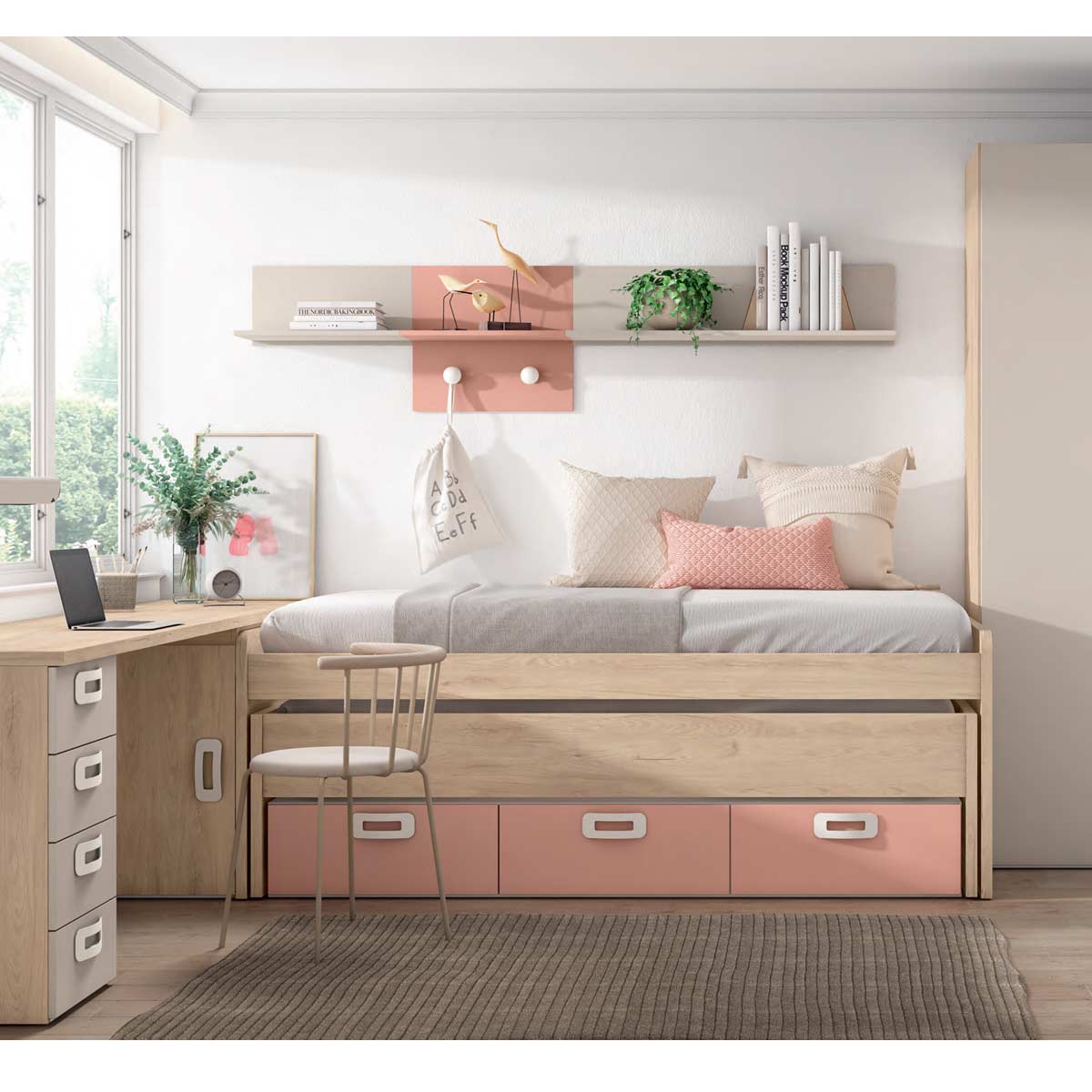 Cama compacto curvo JOVEN 167