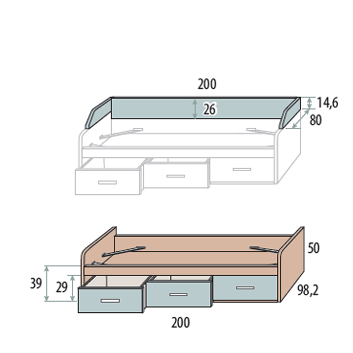 Cama nido VITA 18