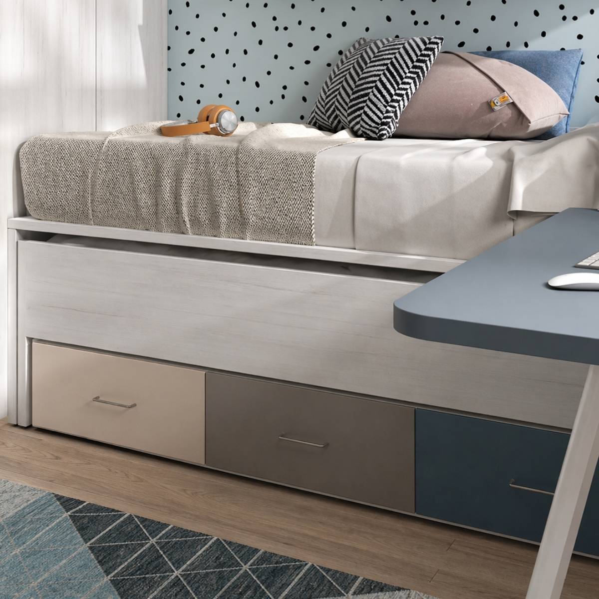 Cama doble y cajones VITA 08
