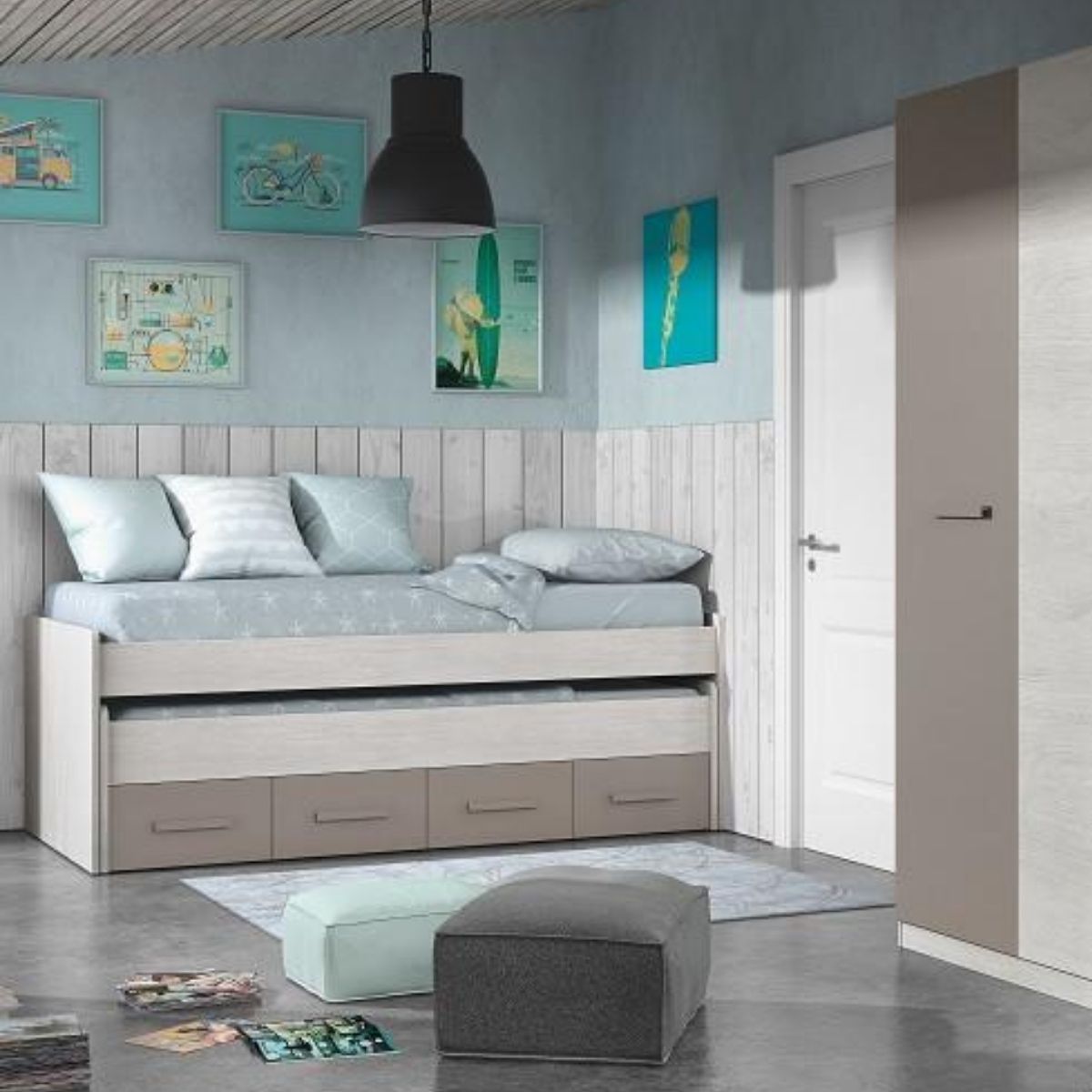 Cama doble con cajones ARCE