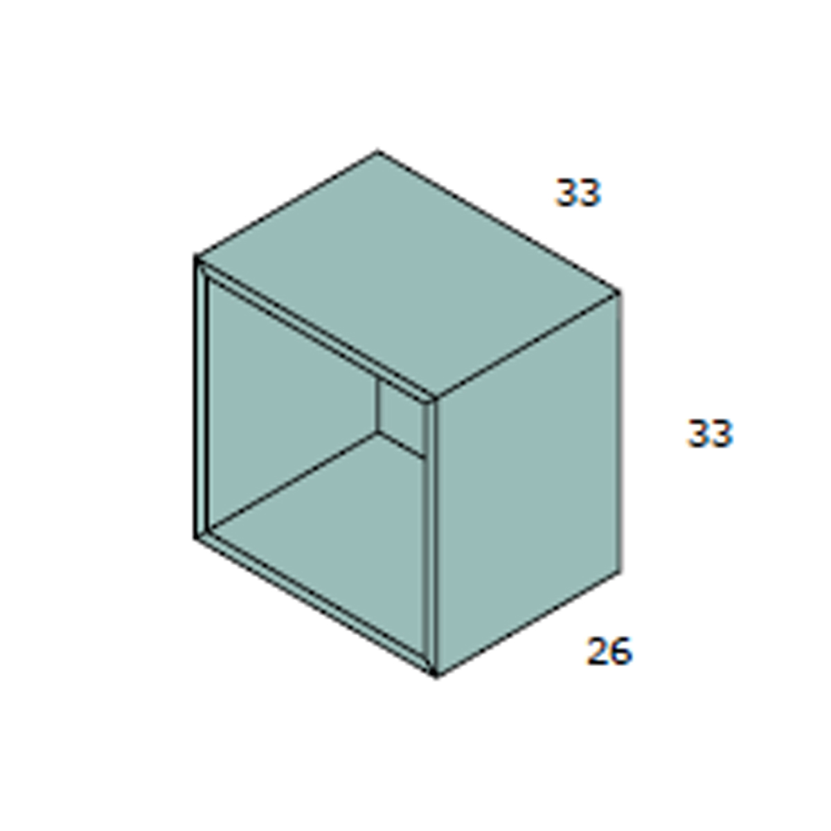Estante cubo colgado  LOBBY 134