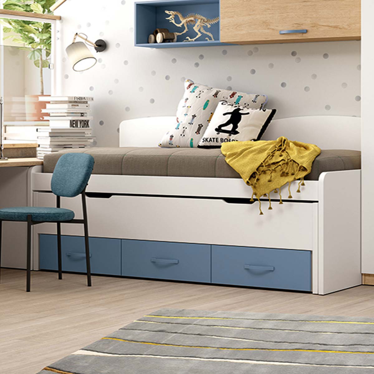 Cama compacta con cajones LOBBY 952
