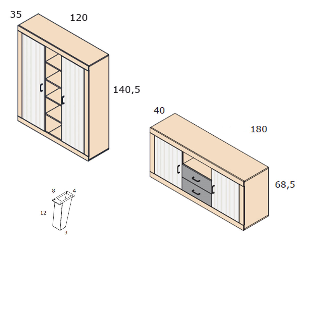 Composición salón MARAN 27