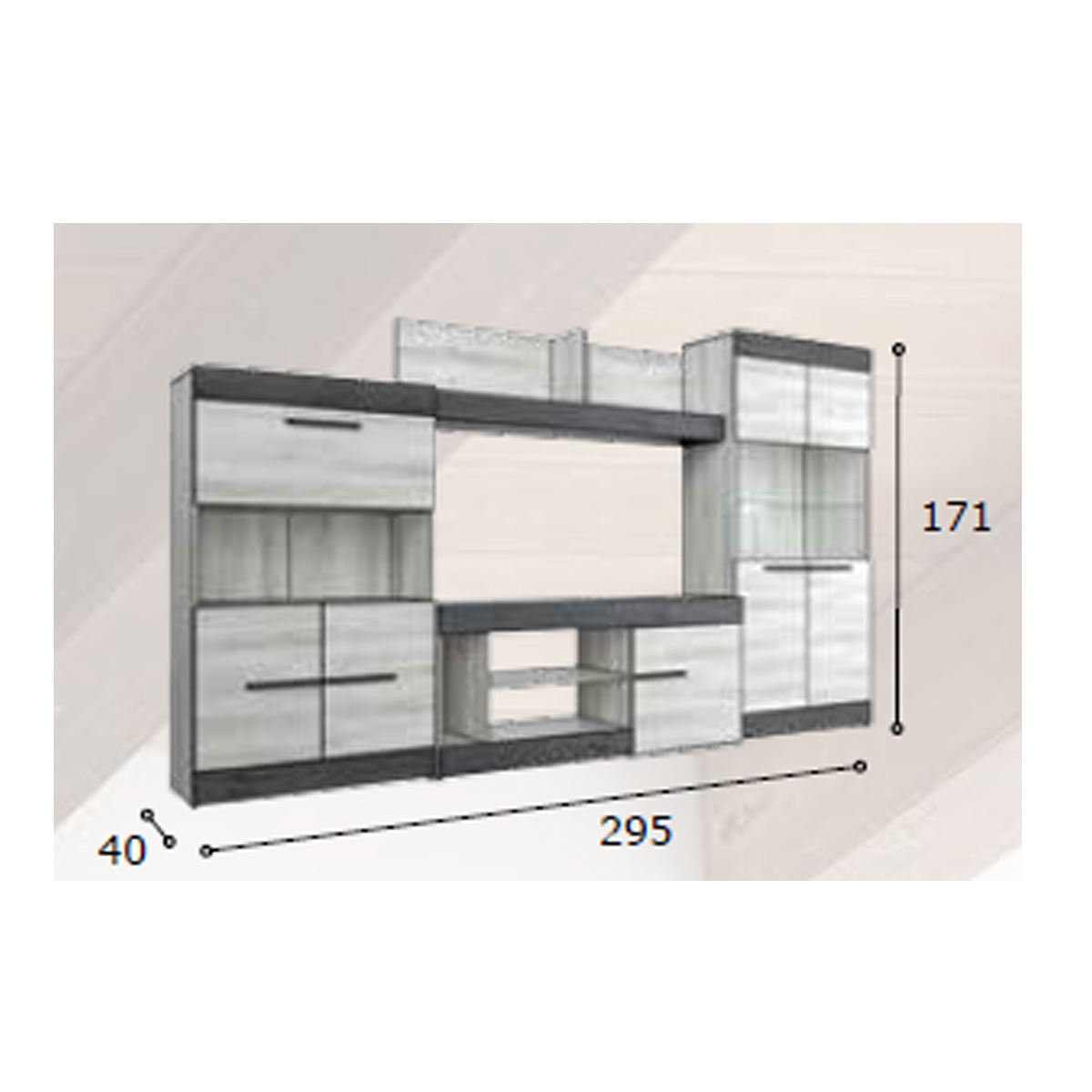 Mueble de salón completo AUSTRAL 10