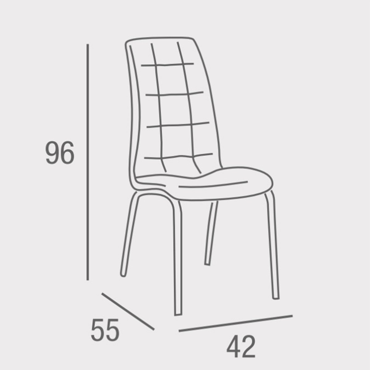 Silla de comedor ALEXIA