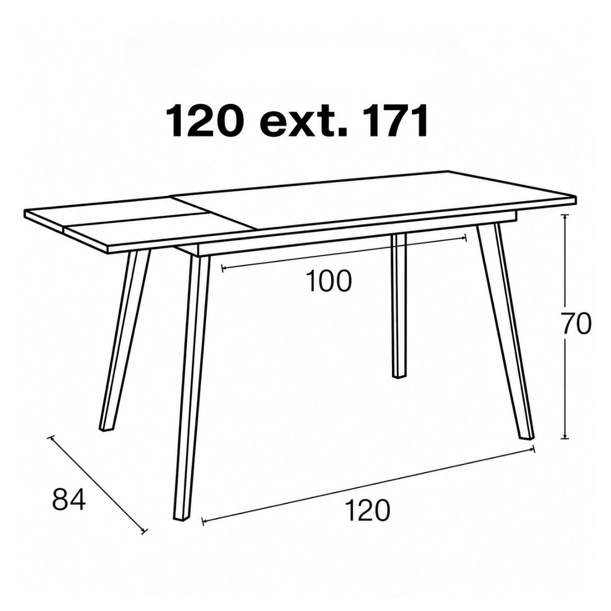 Mesa comedor rectangular 811