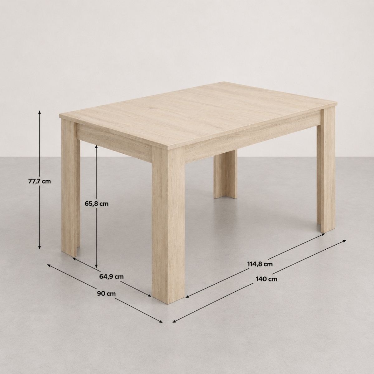 Mesa de comedor 140cm ECO