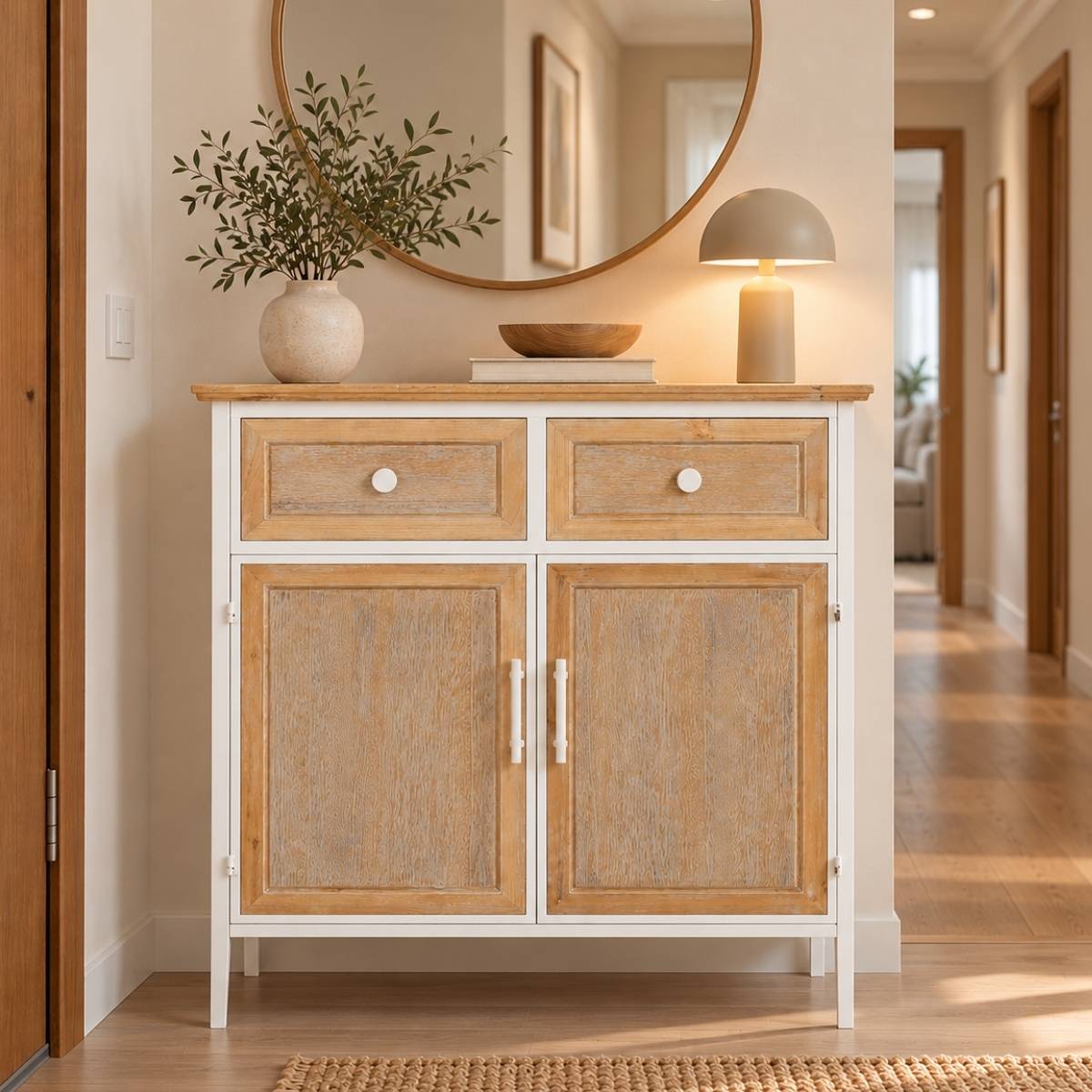 Mueble auxiliar NOA con 2 puertas y 2 cajones