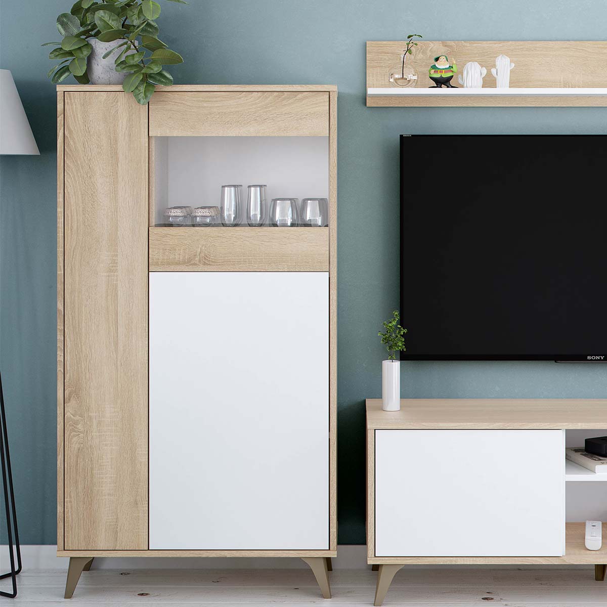 Vitrina 3 puertas KLARA