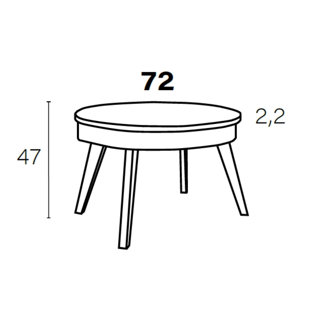 Mesa de centro elevable M837
