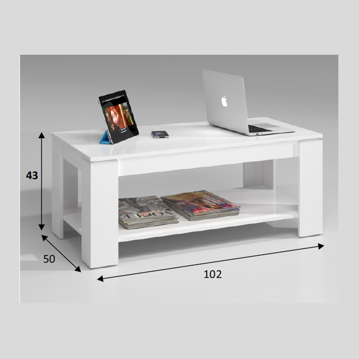 Mesa de centro elevable FLIP