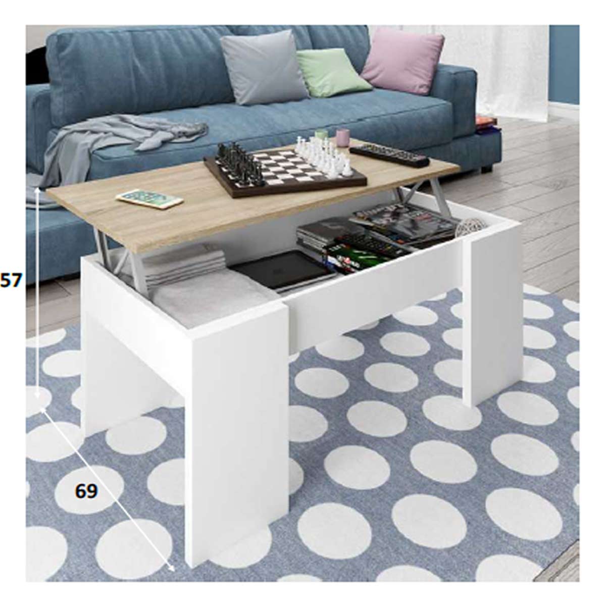 Mesa de centro elevable KAZAN