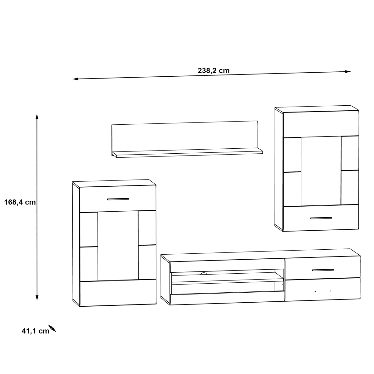 Mueble para salón LUMAR