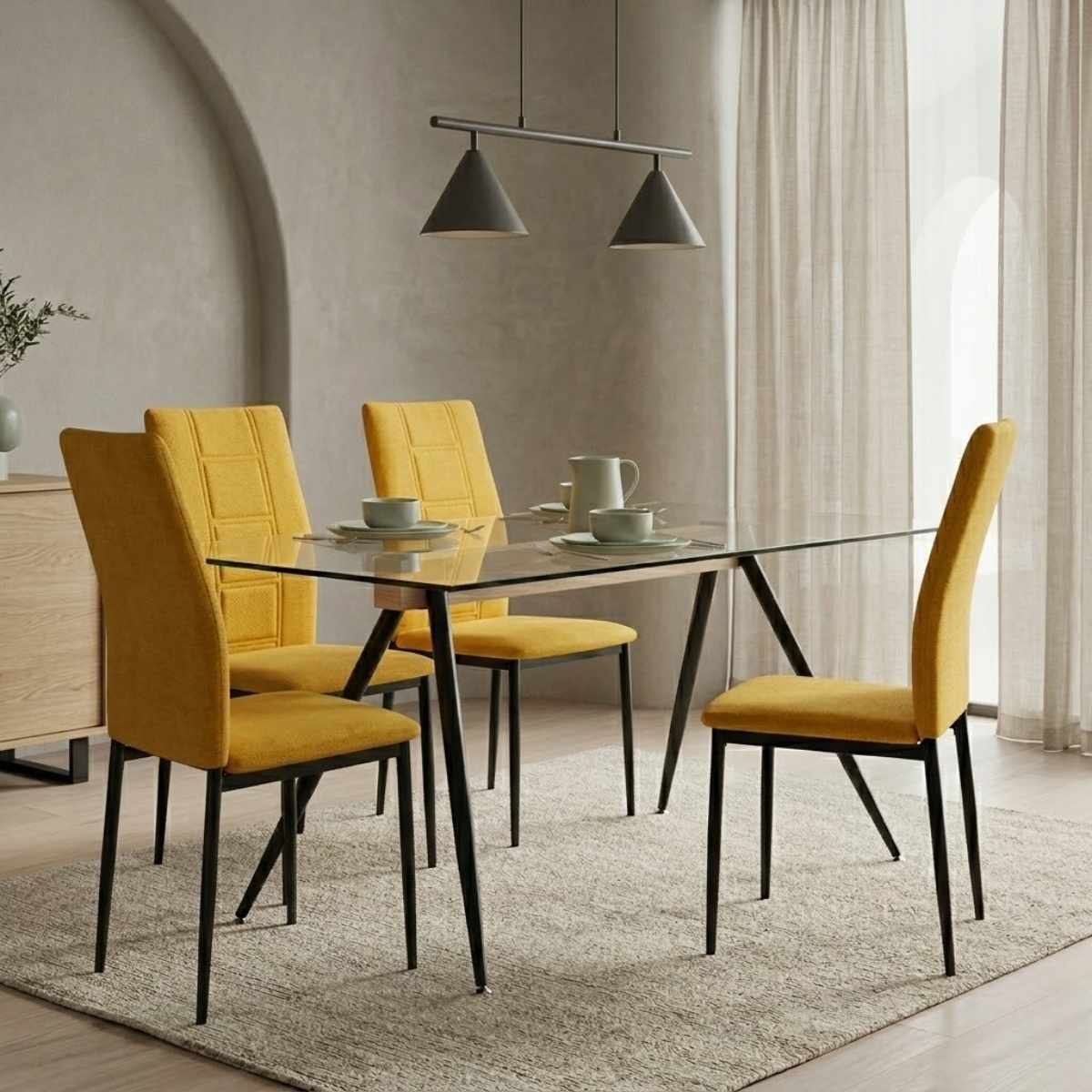 Silla comedor ROXANA pata negro