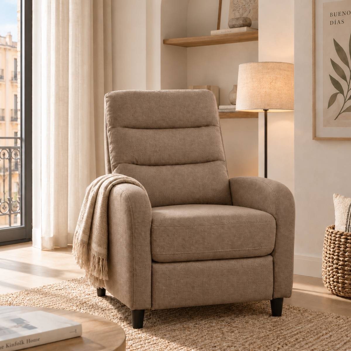 Sillón relax LUNDA manual con sistema push