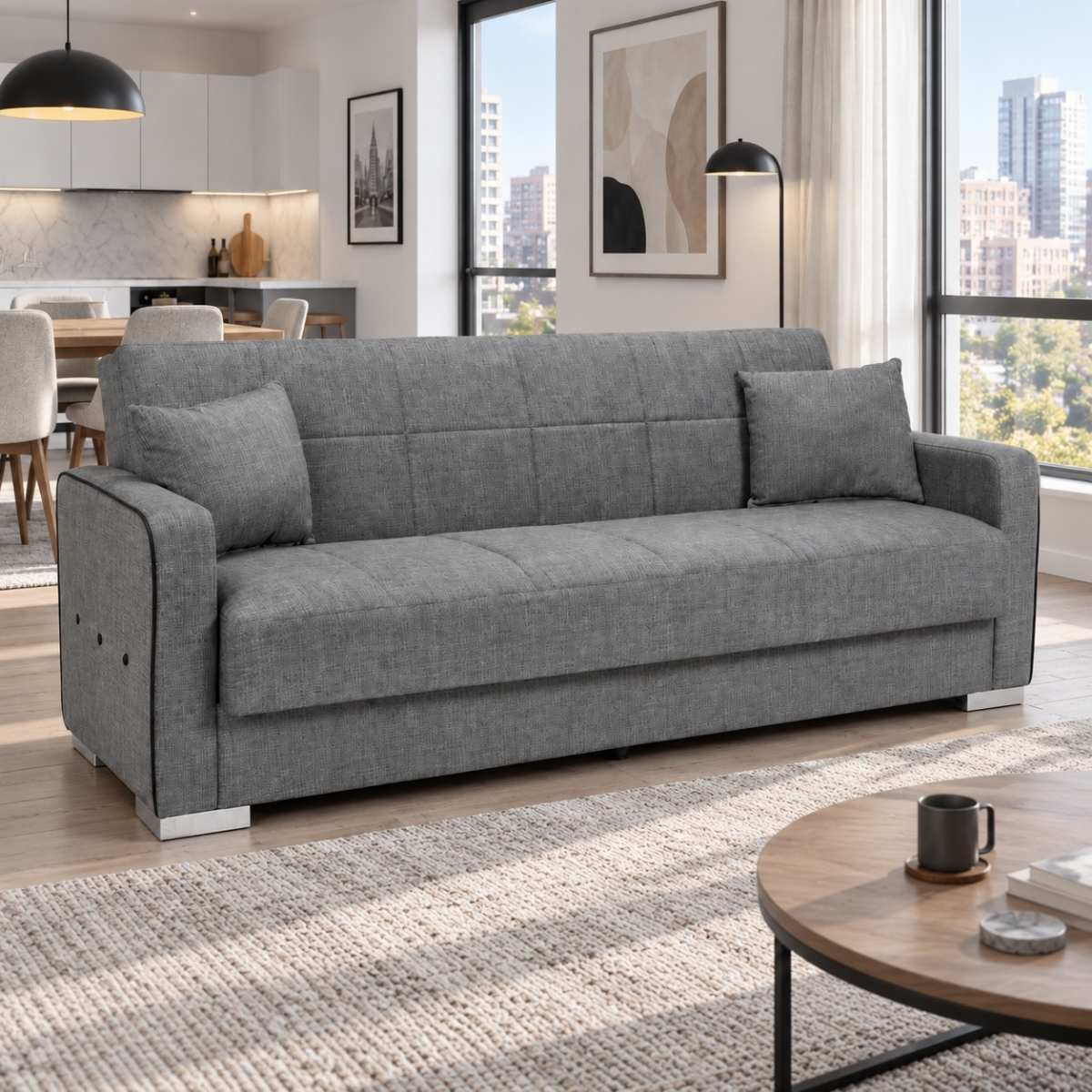 Sofá cama TERRA clic clac con arcón
